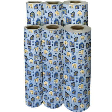 Hanukkah House Gift Wrap by Present Paper