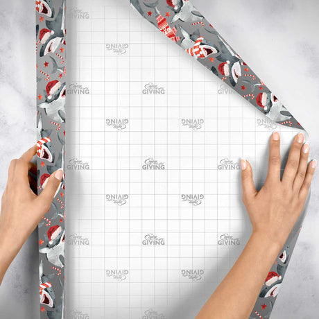 Sharks Christmas Gift Wrap by Present Paper