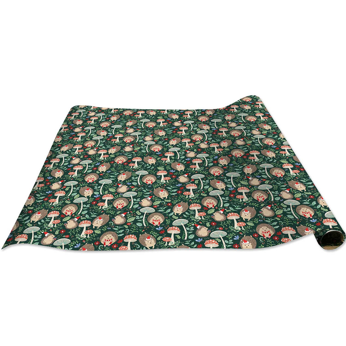 Holiday Hedgehog Christmas Gift Wrap by Present Paper