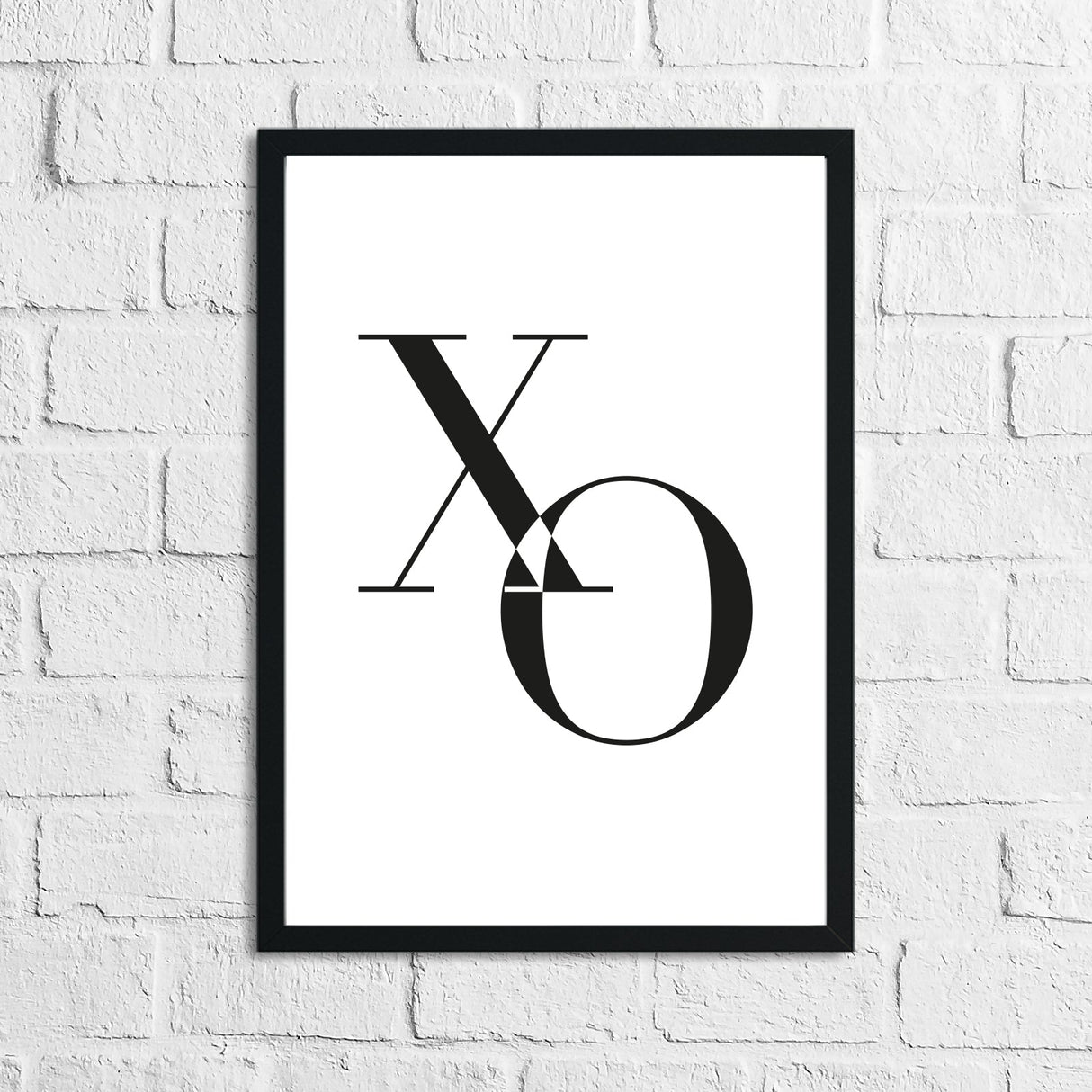 XOXO Cut Out Dressing Room Bedroom Simple Wall Home Decor Print by WinsterCreations™ Official Store