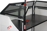 DJ Booth Tabletop With 8FT Lighting Truss Stand Package by FAT TOAD - Foldable Panel Portable Stage by GeekStands.com