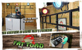 DJ Booth Tabletop With 8FT Lighting Truss Stand Package by FAT TOAD - Foldable Panel Portable Stage by GeekStands.com