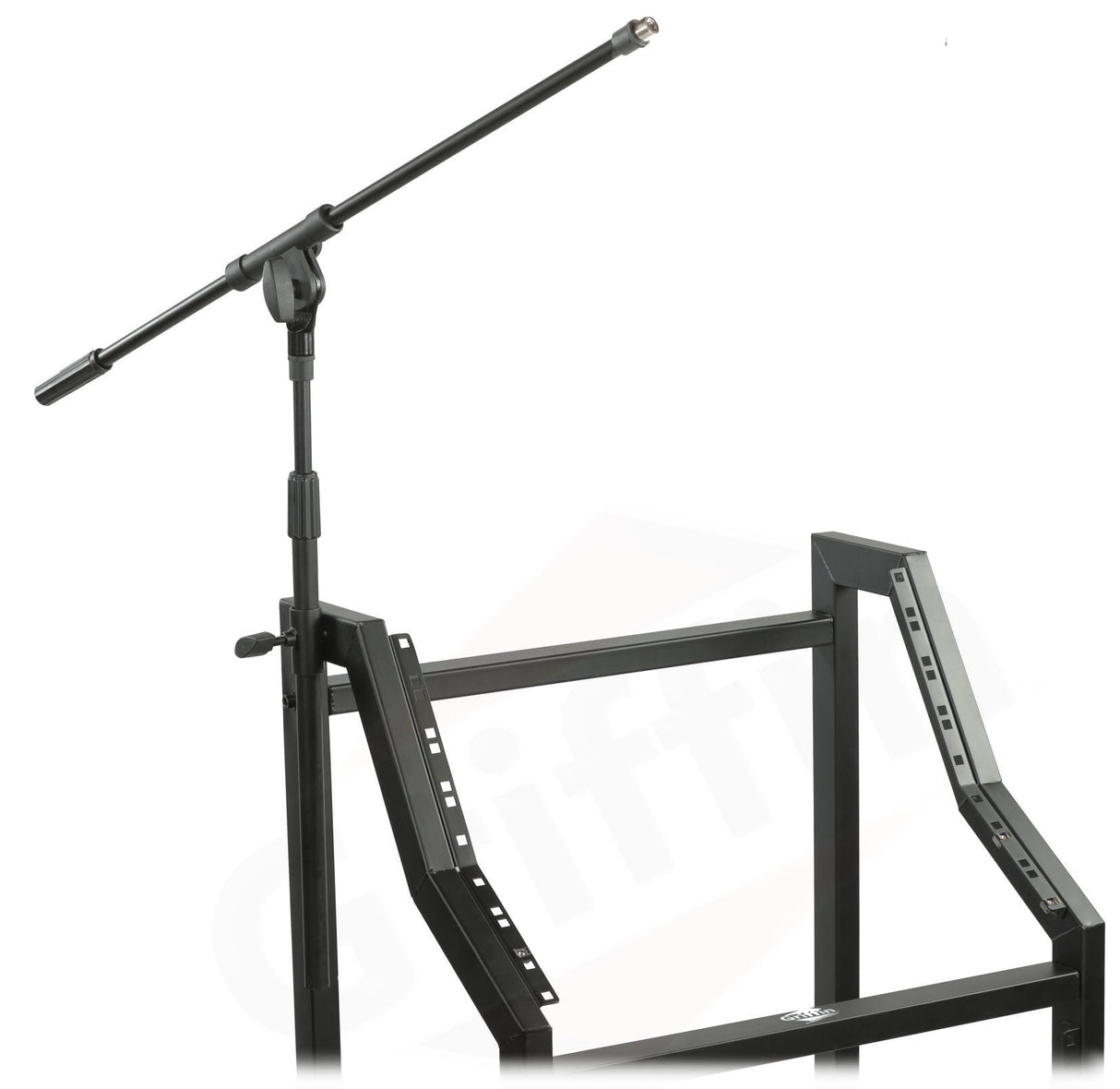 GRIFFIN Rack Mount Cart Stand & Top Mixer Platform 25U - Rolling Music Studio Booth Case Holder by GeekStands.com