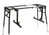 GRIFFIN 2-Tier DJ Coffin Workstation Stand - Double Table Top Keyboard & Laptop Holder - Duel Level Digital Piano Rack Mount Platform for Studio Mixer by GeekStands.com