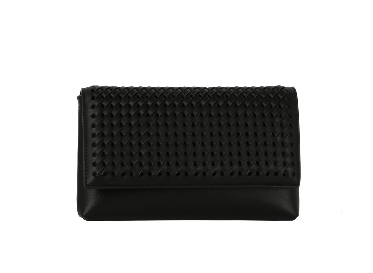 Woven flap over clutch by hfstylish