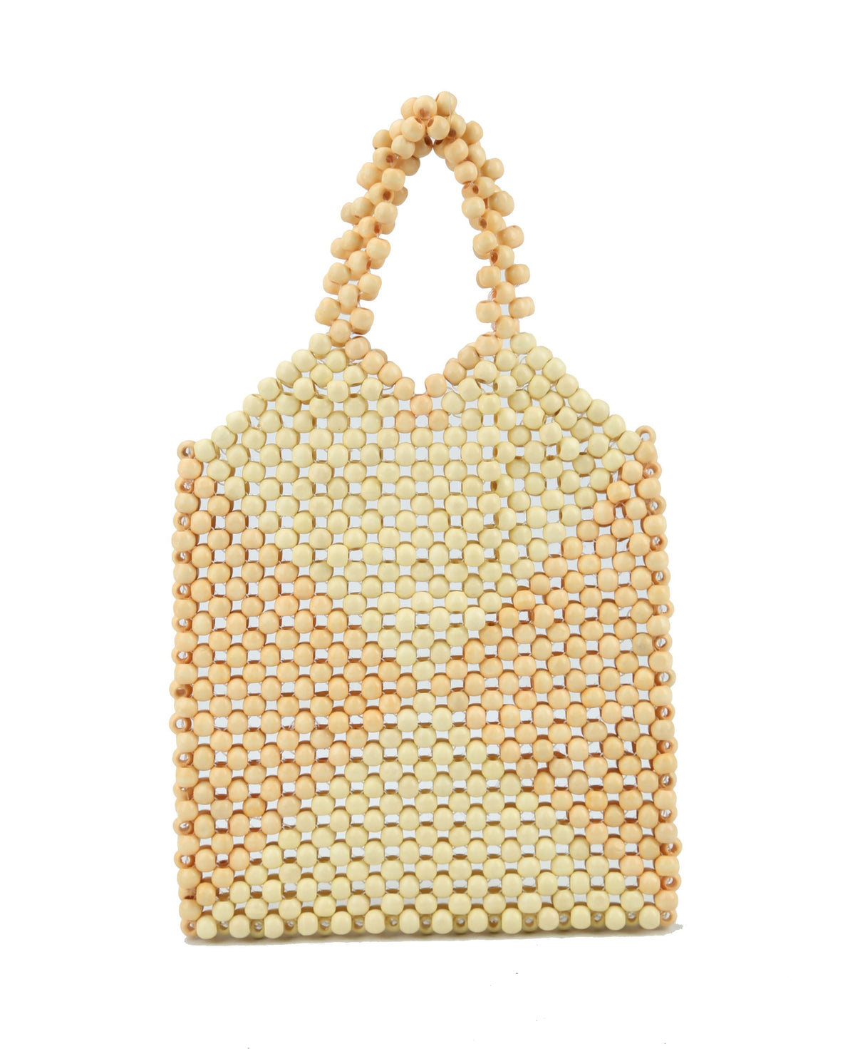 Straw Bags for Women,Straw Bags and Totes made whit small wooden balls by hfstylish