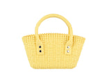 Woven top handles jelly mini tote by hfstylish