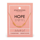 HOPE | Morse Code Classic Gold Beaded Necklace by ETHICGOODS