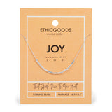 JOY | Morse Code Classic Gold Beaded Necklace by ETHICGOODS