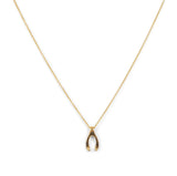 Wishbone Classic Gold Pendant Necklace by ETHICGOODS