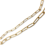 Paperclip Classic Gold Necklace Chain by ETHICGOODS