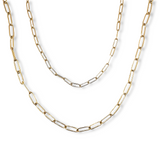 Paperclip Classic Gold Necklace Chain by ETHICGOODS