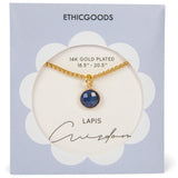 Lapis Stone Pendant Classic Gold Necklace by ETHICGOODS