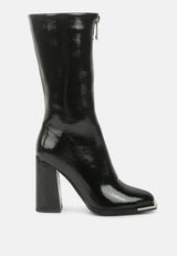 Year Round High Heeled Calf Boots by London Rag