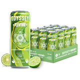 Yuzu Lime Revive Sparkling Mood & Hydration Drink - Caffeine Free - 12 Pack by OdysseyElixir