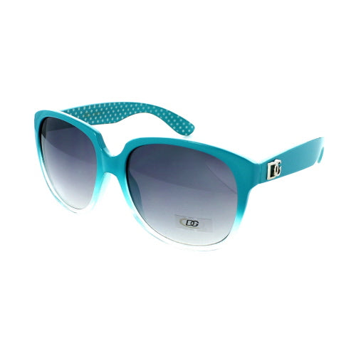 DG Sunglasses Wayfarer 26972 - White - Turquoise