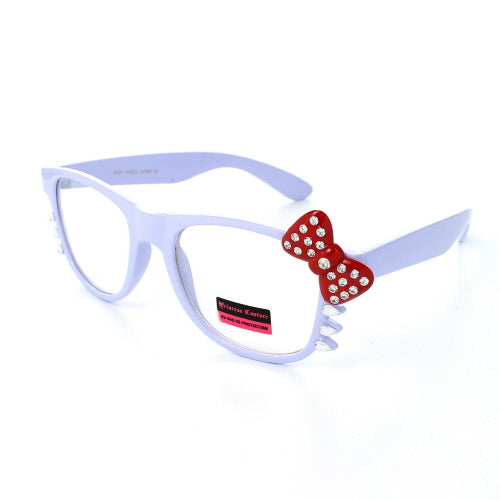 KITTY Junior Fashion Glasses Wayfarer KT01DCML - Purple