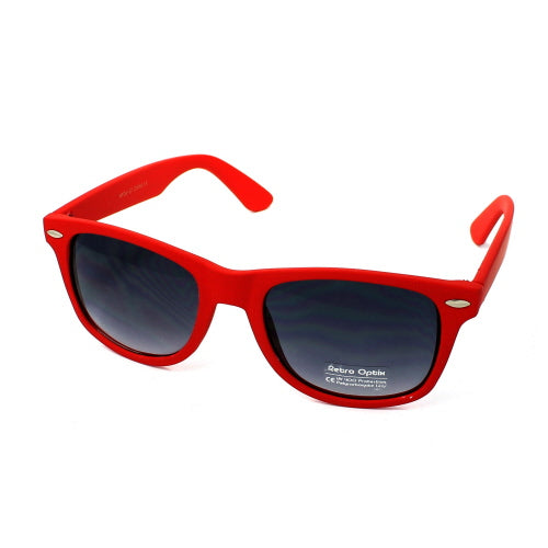 Retro Optix Wayfarer Neon Sunglasses - Neon Red