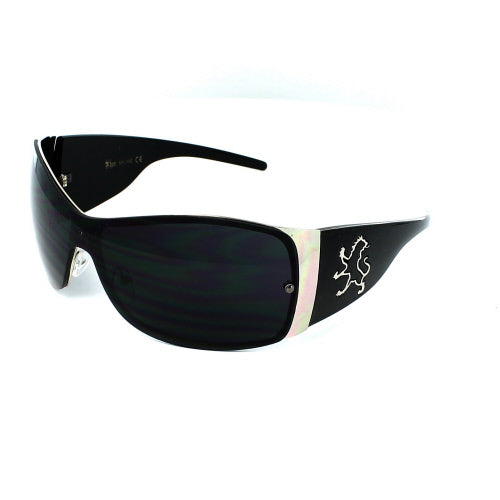 KHAN Sunglasses Shield 1028 - White - Black-Silver