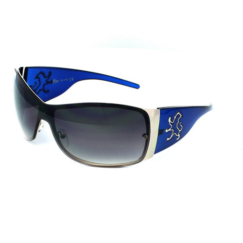 KHAN Sunglasses Shield 1028 - White - Blue