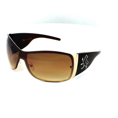 KHAN Sunglasses Shield 1028 - White - Brown