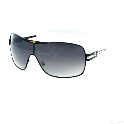 KHAN Sunglasses Shield 3728 - Black-White