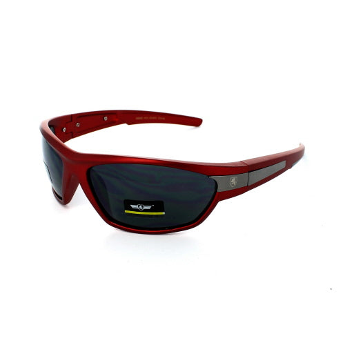 KHAN Sunglasses Wrap 5048 - White - Red