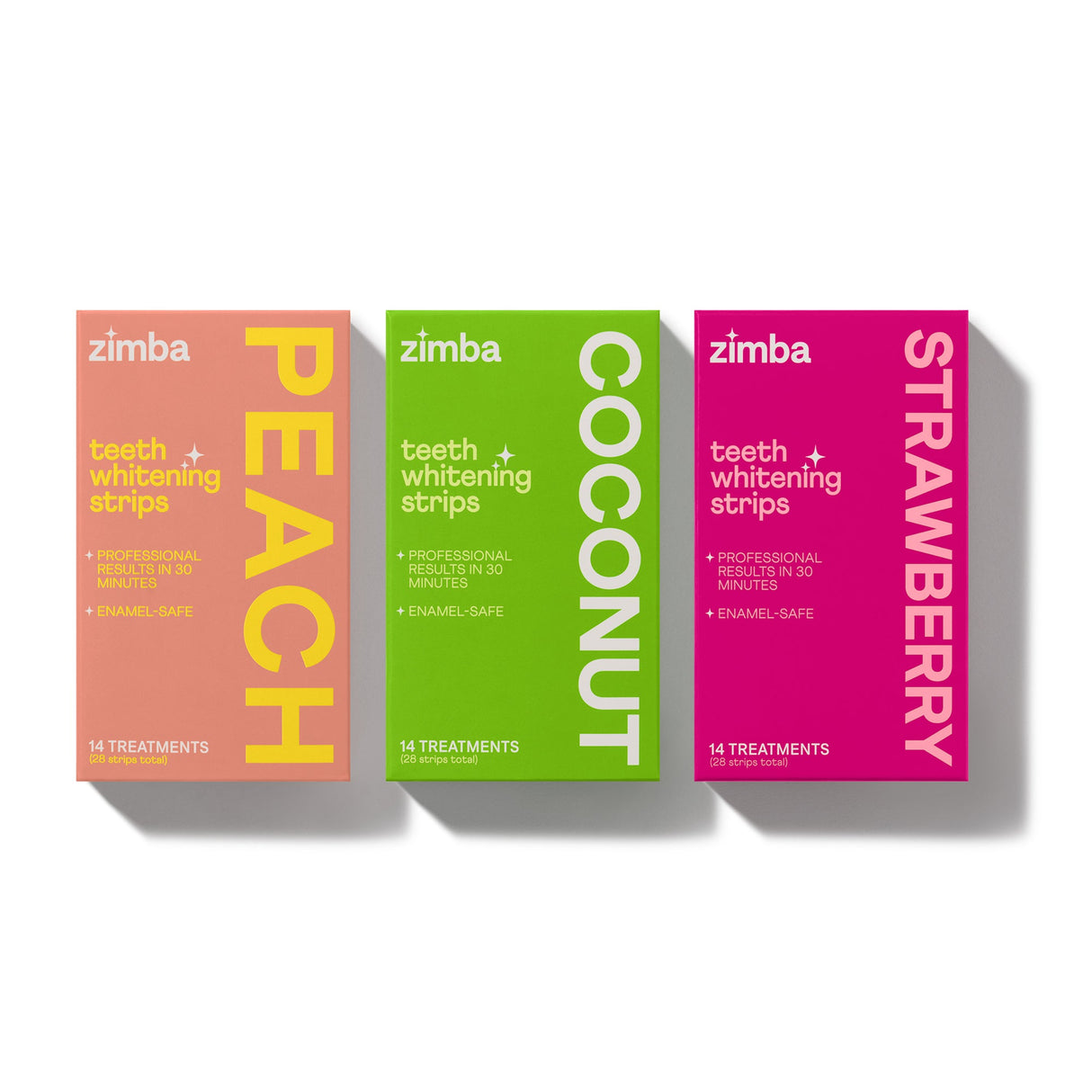 Teeth Whitening Strip Trio (Fruit) by Zimba Whitening