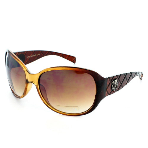 KHAN Sunglasses Oversized 5279 - Red - Brown