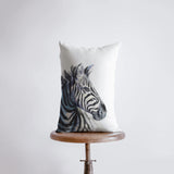 Zebra |  Watercolor Zebra | 12x18 | Pillow Cover | African Animal | Animal Lover | Unique Pillow Cases | Animal Pillow | Animal Print Pillow by UniikPillows