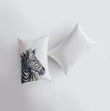 Zebra |  Watercolor Zebra | 12x18 | Pillow Cover | African Animal | Animal Lover | Unique Pillow Cases | Animal Pillow | Animal Print Pillow by UniikPillows