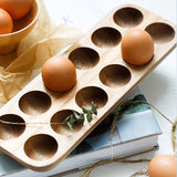 Japanese style Wooden Double Row Egg Storage by Blak Hom