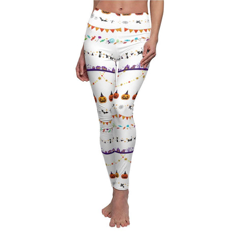 halloween colors Leggings by Tshirt Unlimited - Vysn