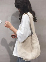 Simple Solid Color Chic Knitting Bags Accessories by migunica