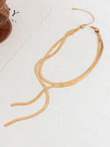 Hollow Solid Color Clavicle Chain Necklaces Accessories by migunica