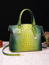 Alligator Print Pleated Split-Joint Bags Handbags by migunica