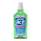 ACT Total Care Zero Alcohol Anti-cavity Fluoride Mouthwash 33.8 fl. oz. Fresh Mint by College Liquidation