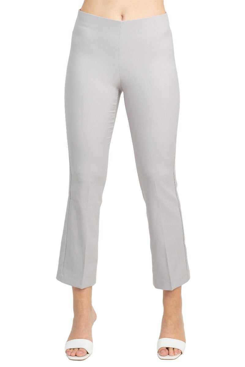 Adrianna Papell Mid Waist Pull On Solid Straight Pants by Curated Brands