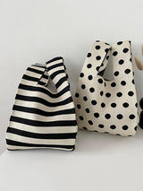 Original Creation Weave Striped Polka-Dot Bags Accessories by migunica