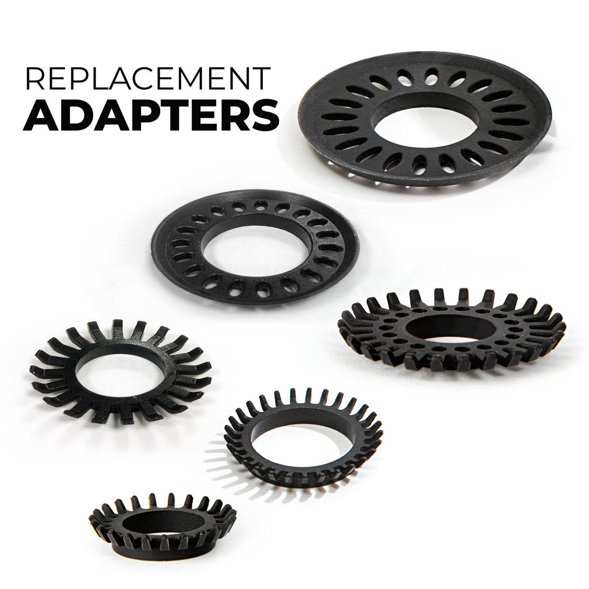 Replacement Adapters Pack for TubShroom Ultra and SinkShroom Ultra by TubShroom.com