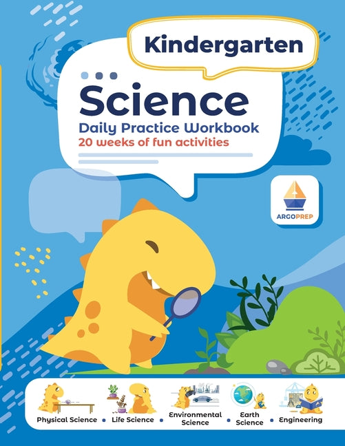 Kindergarten Science Workbook: Daily Practice Workbook 20 Weeks of Fun Activities (Physical, Life, Earth and Space Science, Engineering Video Explana - Paperback by Books by splitShops