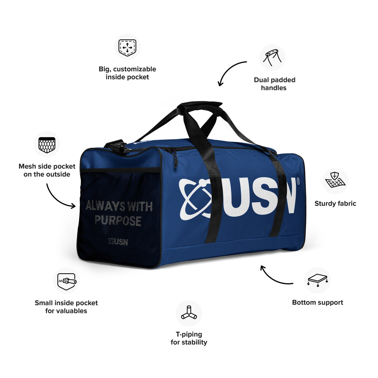 Team USN® Gym Duffle Bag by USNfit