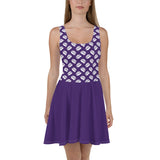 Purple Porcupine Skater Dress by Proud Libertarian