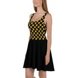 Ancap Porcupine Skater Dress (Black) by Proud Libertarian