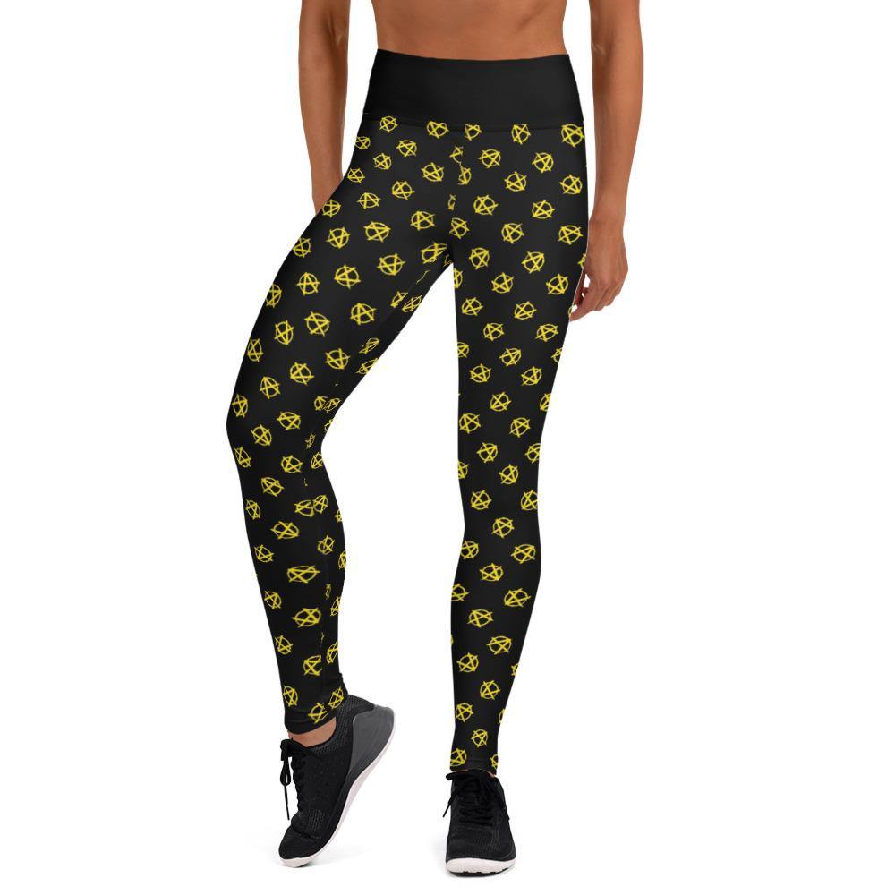 Ancap Anarchy Yoga Leggings by Proud Libertarian