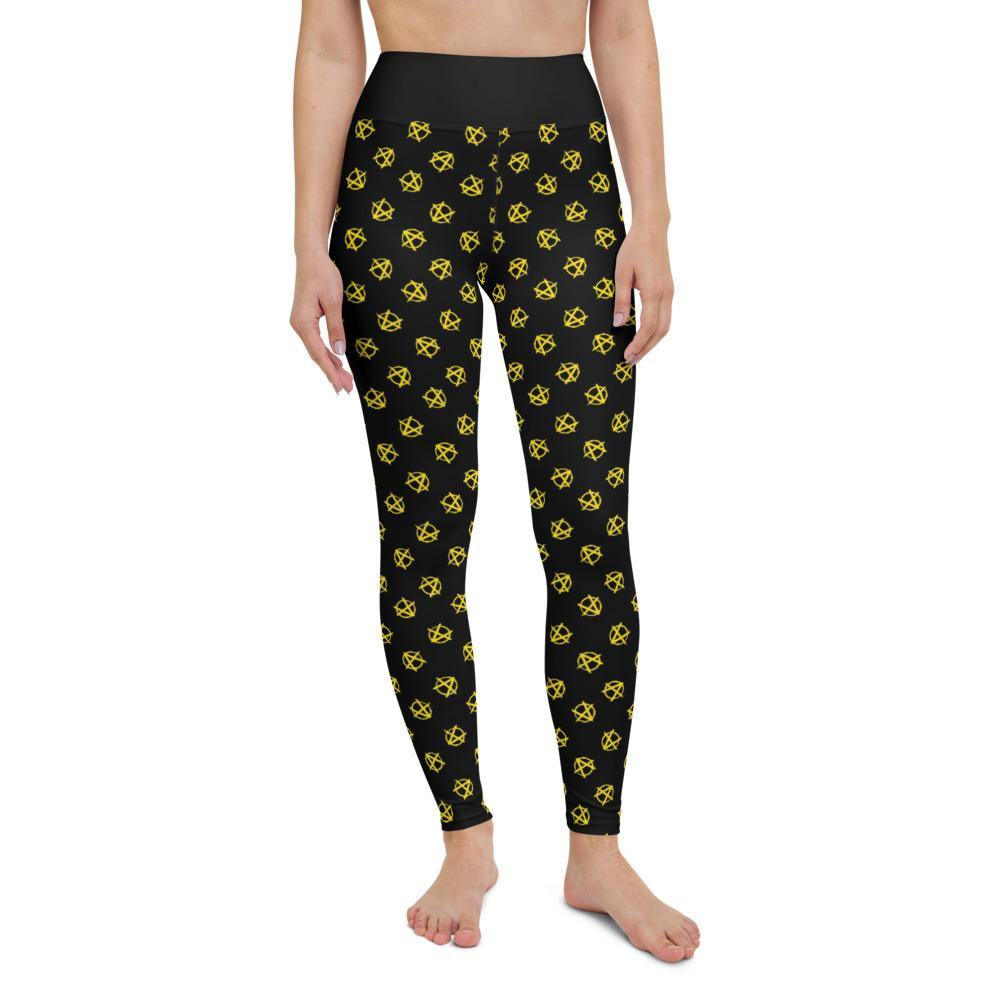 Ancap Anarchy Yoga Leggings by Proud Libertarian