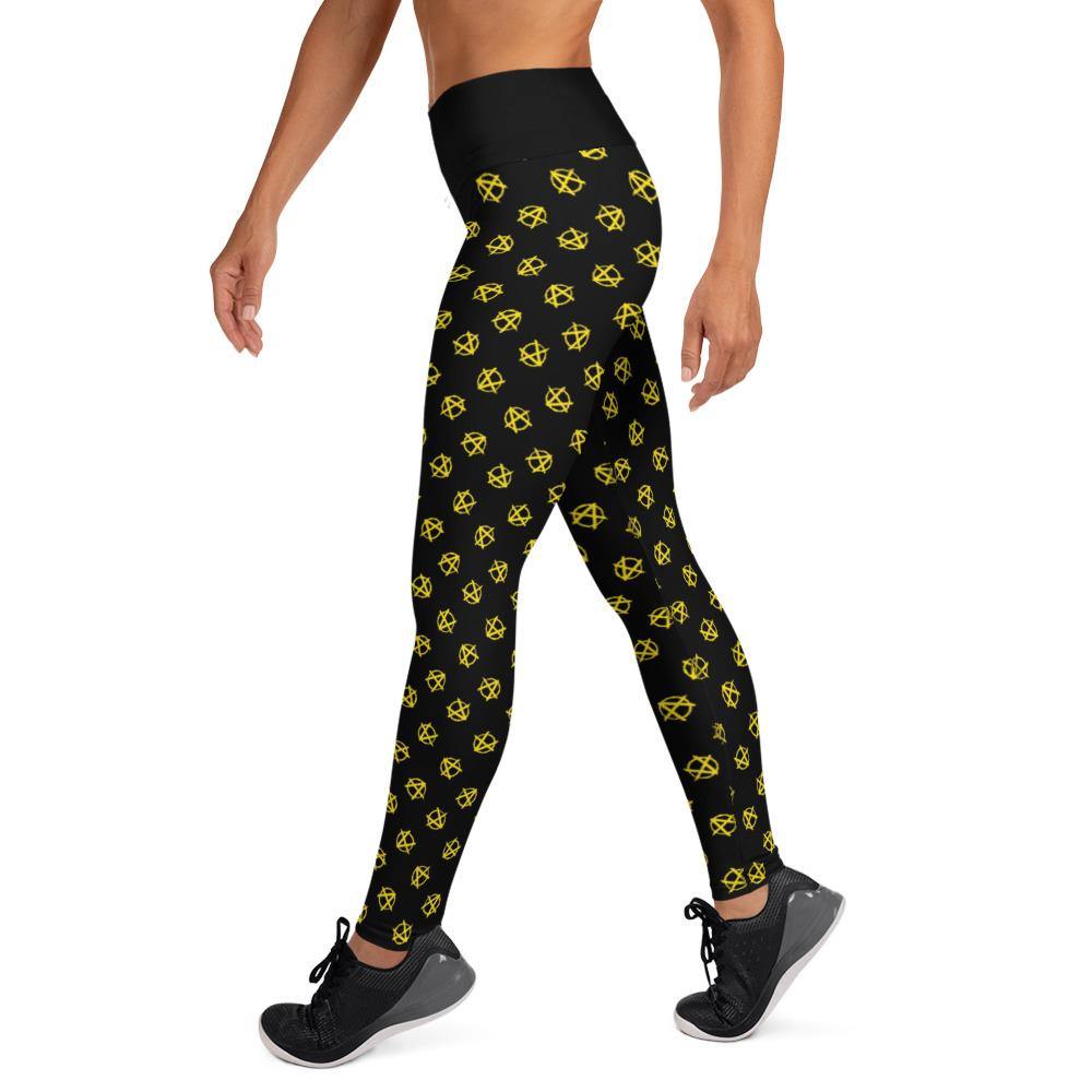 Ancap Anarchy Yoga Leggings by Proud Libertarian