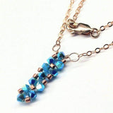 Tiny Super Sparkly Rock Candy Crystal Bar Necklace by Alexa Martha Designs