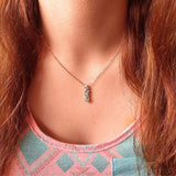 Tiny Super Sparkly Rock Candy Crystal Bar Necklace by Alexa Martha Designs