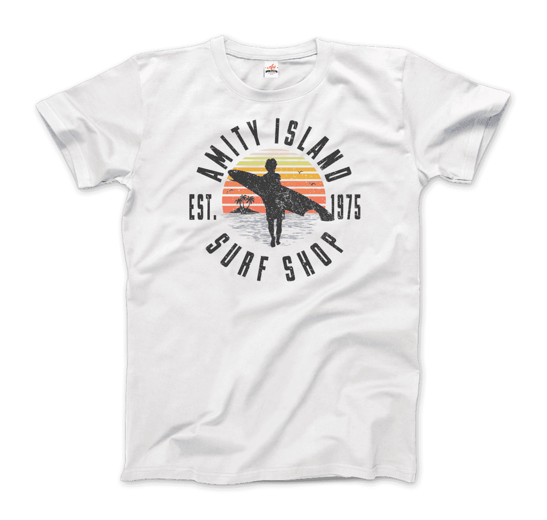 Amity Island Surf Shop, Jaws T-Shirt by Art-O-Rama Shop - Vysn